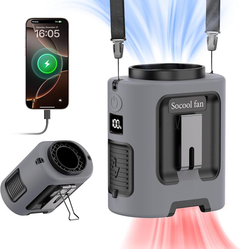 Socool Mini Waist Fan 5,000mAh